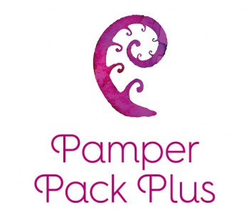 Pamper Pack Plus Logo stacked Pamper Pack Plus Logo stacked